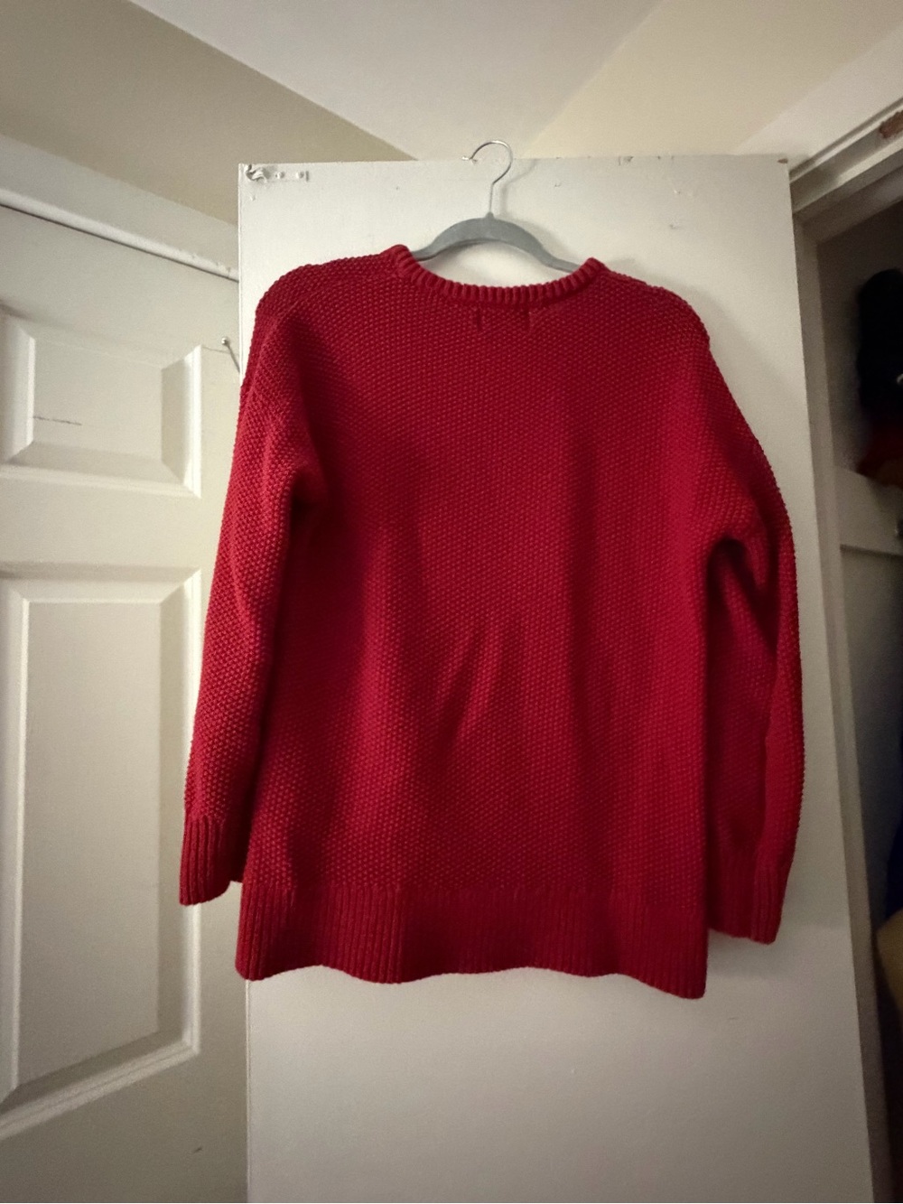 Old Navy Red Crewneck Knit Sweater